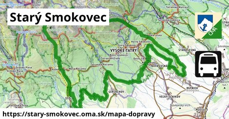 ikona Starý Smokovec: 0 m trás mapa-dopravy v stary-smokovec