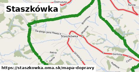 ikona Staszkówka: 34 km trás mapa-dopravy v staszkowka