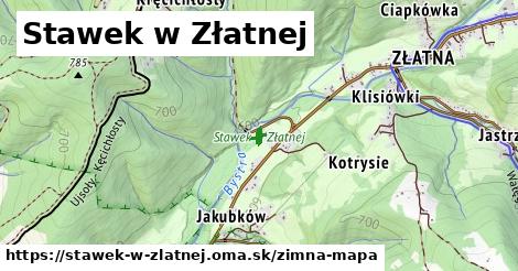 ikona Stawek w Złatnej: 0 m trás zimna-mapa v stawek-w-zlatnej