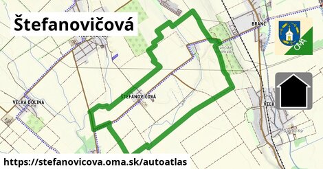 ikona Mapa autoatlas v stefanovicova