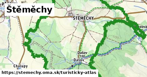 ikona Turistická mapa turisticky-atlas v stemechy