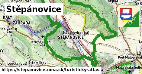 ikona Turistická mapa turisticky-atlas v stepanovice