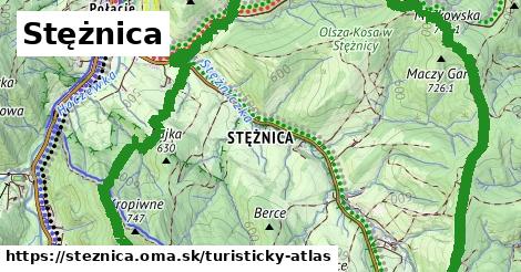 ikona Turistická mapa turisticky-atlas v steznica