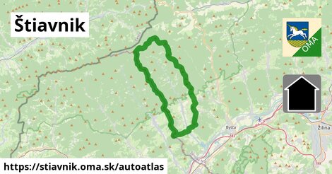 ikona Mapa autoatlas v stiavnik