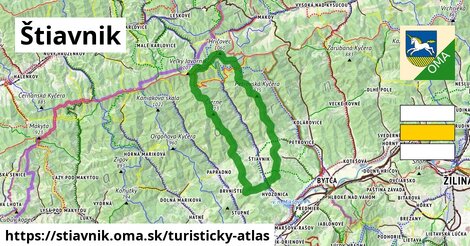 ikona Turistická mapa turisticky-atlas v stiavnik