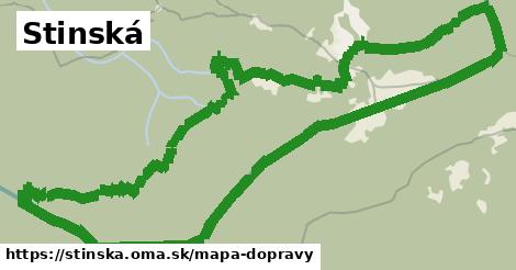 ikona Stinská: 0 m trás mapa-dopravy v stinska