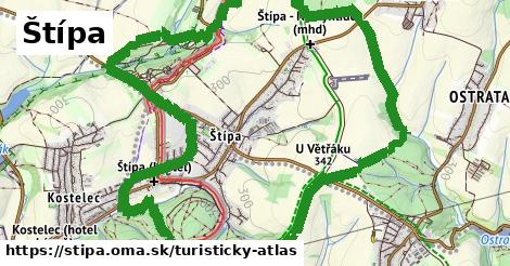 ikona Turistická mapa turisticky-atlas v stipa