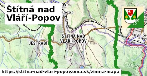 ikona Zimná mapa zimna-mapa v stitna-nad-vlari-popov