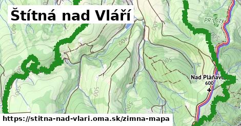 ikona Zimná mapa zimna-mapa v stitna-nad-vlari