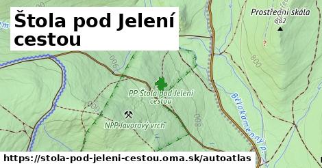 ikona Mapa autoatlas v stola-pod-jeleni-cestou