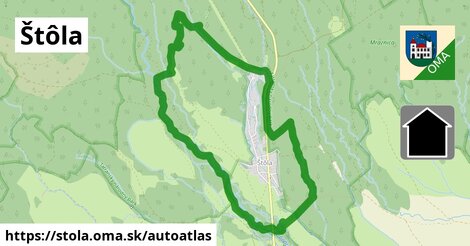 ikona Mapa autoatlas v stola