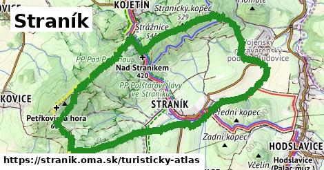 ikona Straník: 16 km trás turisticky-atlas v stranik