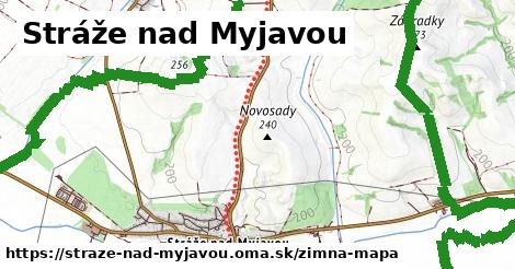 ikona Stráže nad Myjavou: 0 m trás zimna-mapa v straze-nad-myjavou