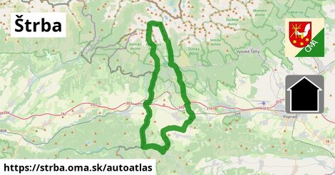 ikona Mapa autoatlas v strba