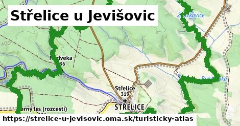 ikona Střelice u Jevišovic: 6,2 km trás turisticky-atlas v strelice-u-jevisovic