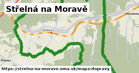 ikona Střelná na Moravě: 4,1 km trás mapa-dopravy v strelna-na-morave