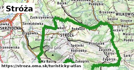 ikona Turistická mapa turisticky-atlas v stroza