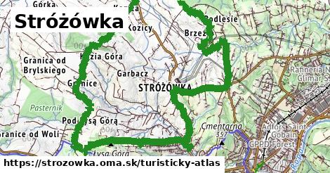 ikona Turistická mapa turisticky-atlas v strozowka