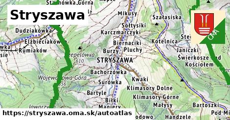 ikona Mapa autoatlas v stryszawa