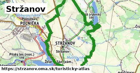 ikona Stržanov: 3,1 km trás turisticky-atlas v strzanov
