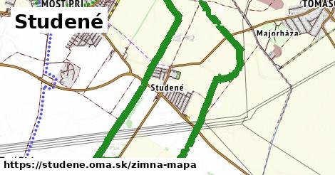 ikona Studené: 0 m trás zimna-mapa v studene