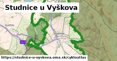 ikona Studnice u Vyškova: 4,6 km trás cykloatlas v studnice-u-vyskova