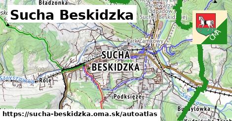 ikona Mapa autoatlas v sucha-beskidzka