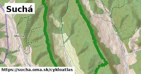 ikona Suchá: 0 m trás cykloatlas v sucha