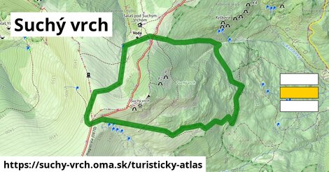 suchý vrch mapa Turistická mapa   Suchý vrch   oma.sk