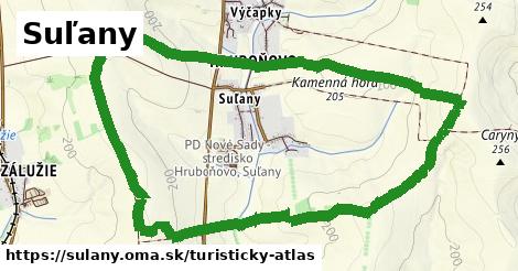 ikona Suľany: 0 m trás turisticky-atlas v sulany
