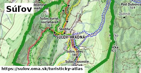 ikona Súľov: 0 m trás turisticky-atlas v sulov