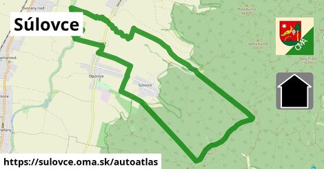 ikona Mapa autoatlas v sulovce