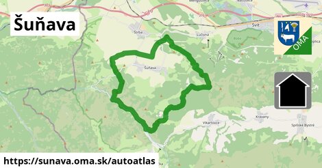 ikona Mapa autoatlas v sunava