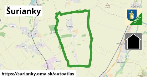 ikona Mapa autoatlas v surianky