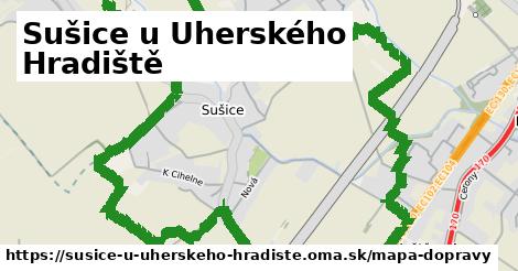 ikona Sušice u Uherského Hradiště: 0 m trás mapa-dopravy v susice-u-uherskeho-hradiste