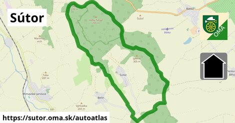 ikona Mapa autoatlas v sutor