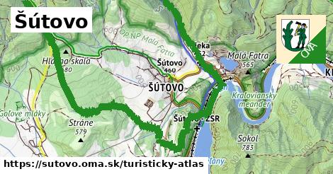 ikona Turistická mapa turisticky-atlas v sutovo