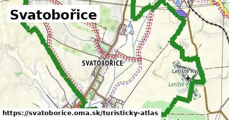 ikona Svatobořice: 1,39 km trás turisticky-atlas v svatoborice