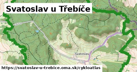 ikona Svatoslav u Třebíče: 4,9 km trás cykloatlas v svatoslav-u-trebice
