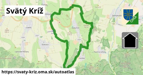 ikona Mapa autoatlas v svaty-kriz