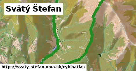 ikona Svätý Štefan: 7,6 km trás cykloatlas v svaty-stefan