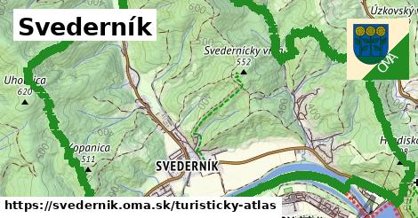 ikona Turistická mapa turisticky-atlas v svedernik