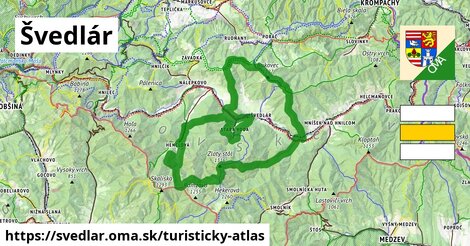 ikona Turistická mapa turisticky-atlas v svedlar