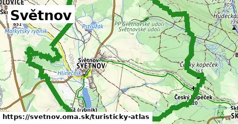 ikona Turistická mapa turisticky-atlas v svetnov