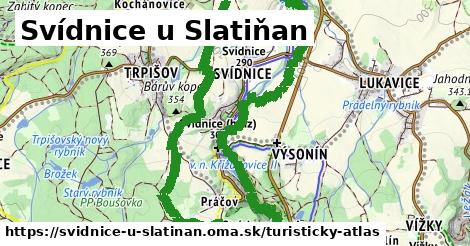 ikona Svídnice u Slatiňan: 6,1 km trás turisticky-atlas v svidnice-u-slatinan