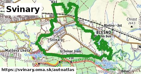 ikona Mapa autoatlas v svinary