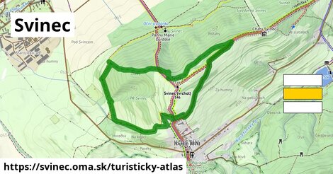 ikona Turistická mapa turisticky-atlas v svinec