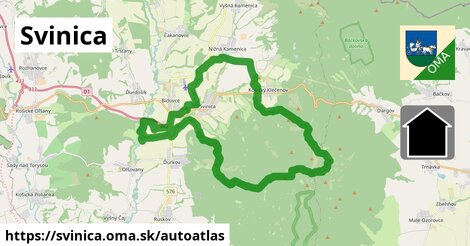 ikona Mapa autoatlas v svinica