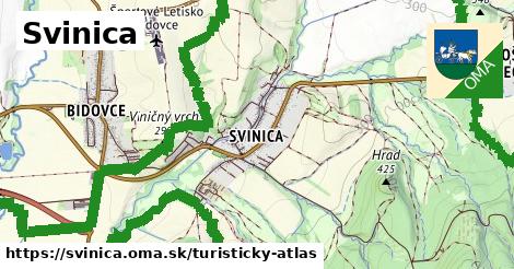 ikona Turistická mapa turisticky-atlas v svinica