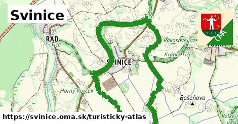 ikona Turistická mapa turisticky-atlas v svinice